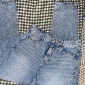 American Eagle Outfitters Women's Classic Blue Straight Leg Jeans